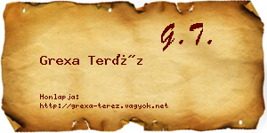 Grexa Teréz névjegykártya